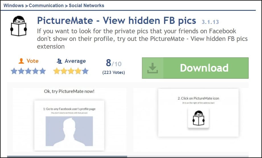 facebook picture viewer